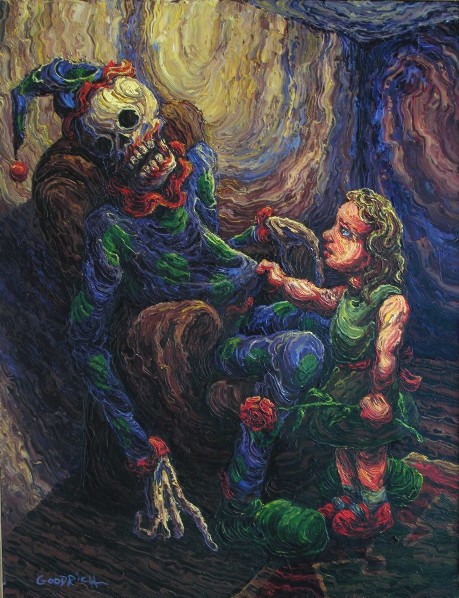 Dead Clown, skeleton, David Goodrich